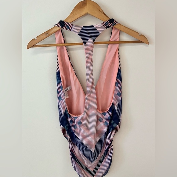 The Bikini Lab Women's Size Medium Plunge Front One-Piece Swimsuit Pink - Picture 6 of 8